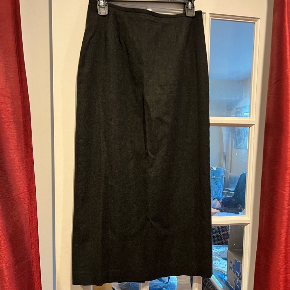 Kasper wool blend skirt
